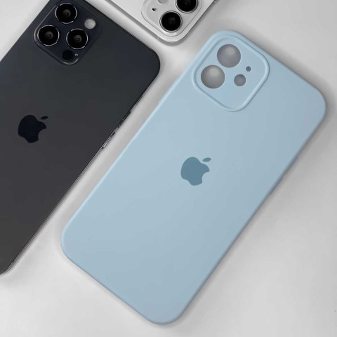 Чохол Silicone Case Full Camera на iPhone 12 mini Sky blue Чохол Silicone Case Full Camera на iPhone 12 mini Sky blue